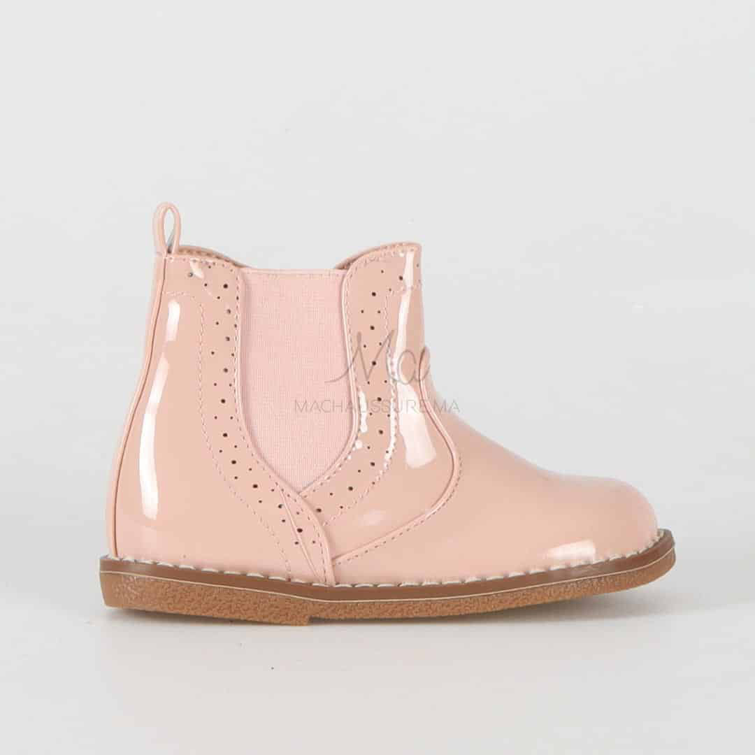 Sonya - Bottines Enfant en Rose.