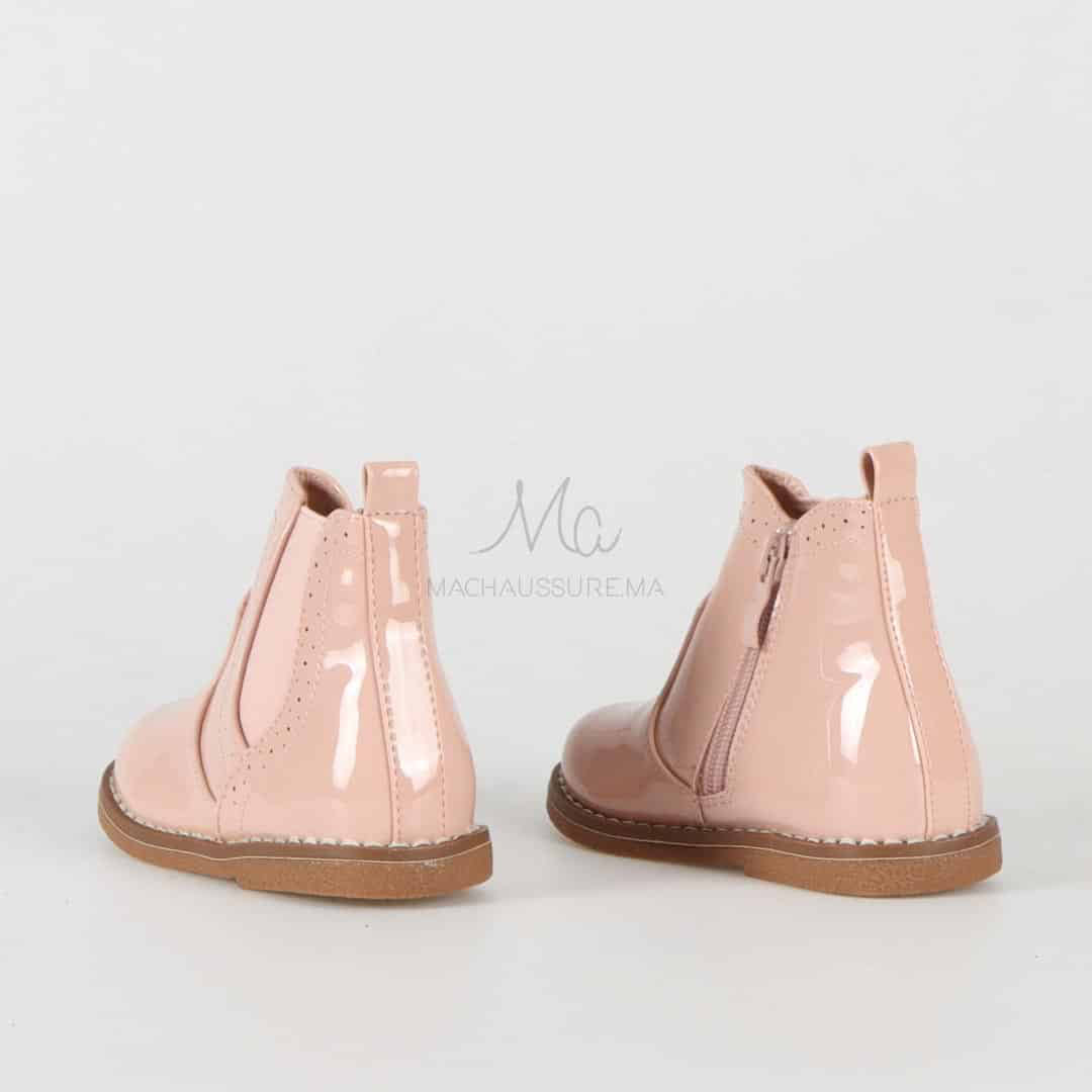 Sonya - Bottines Enfant en Rose.