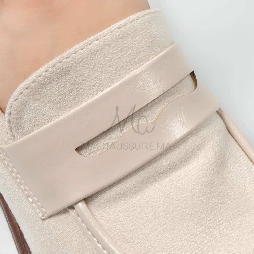 Dany – Derbies à talon Femmes en Beige.