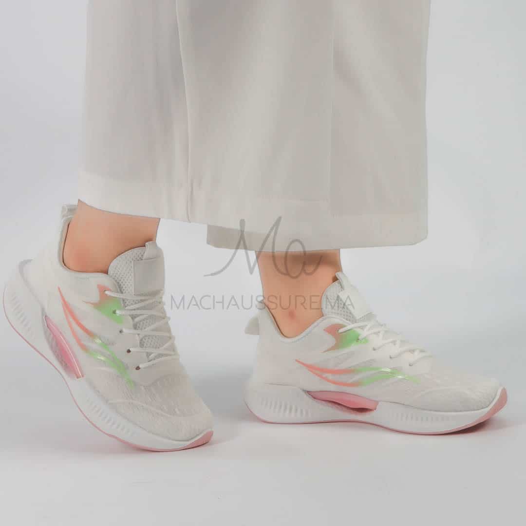 Glowna - baskets légères femmes en Blanc.