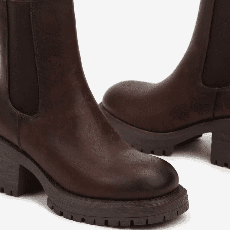 Rebelle – Bottines femmes en Marron.