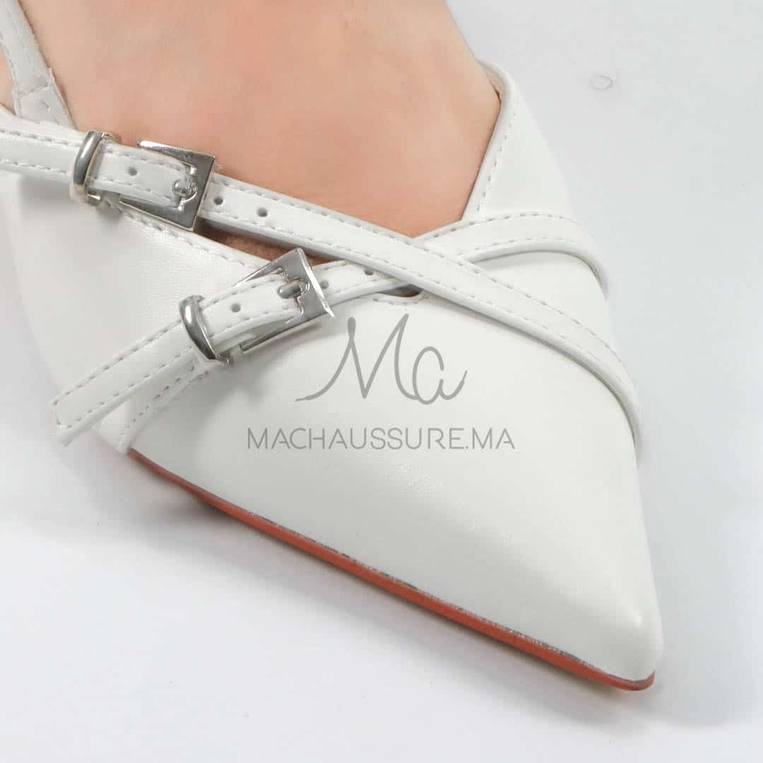 Tourmaline - Escarpins femmes en Blanc.