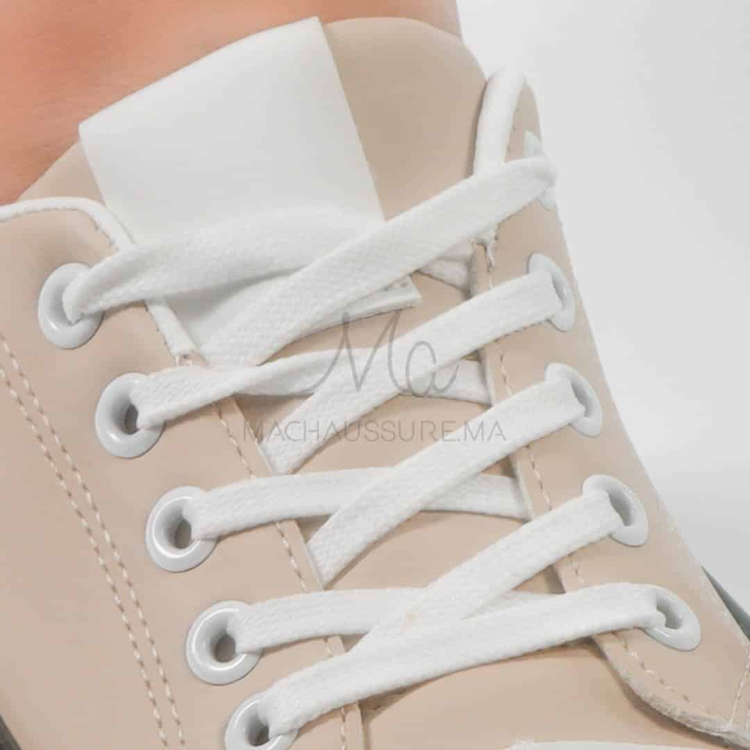 Iolite - Baskets Compensées femmes en Kaki.