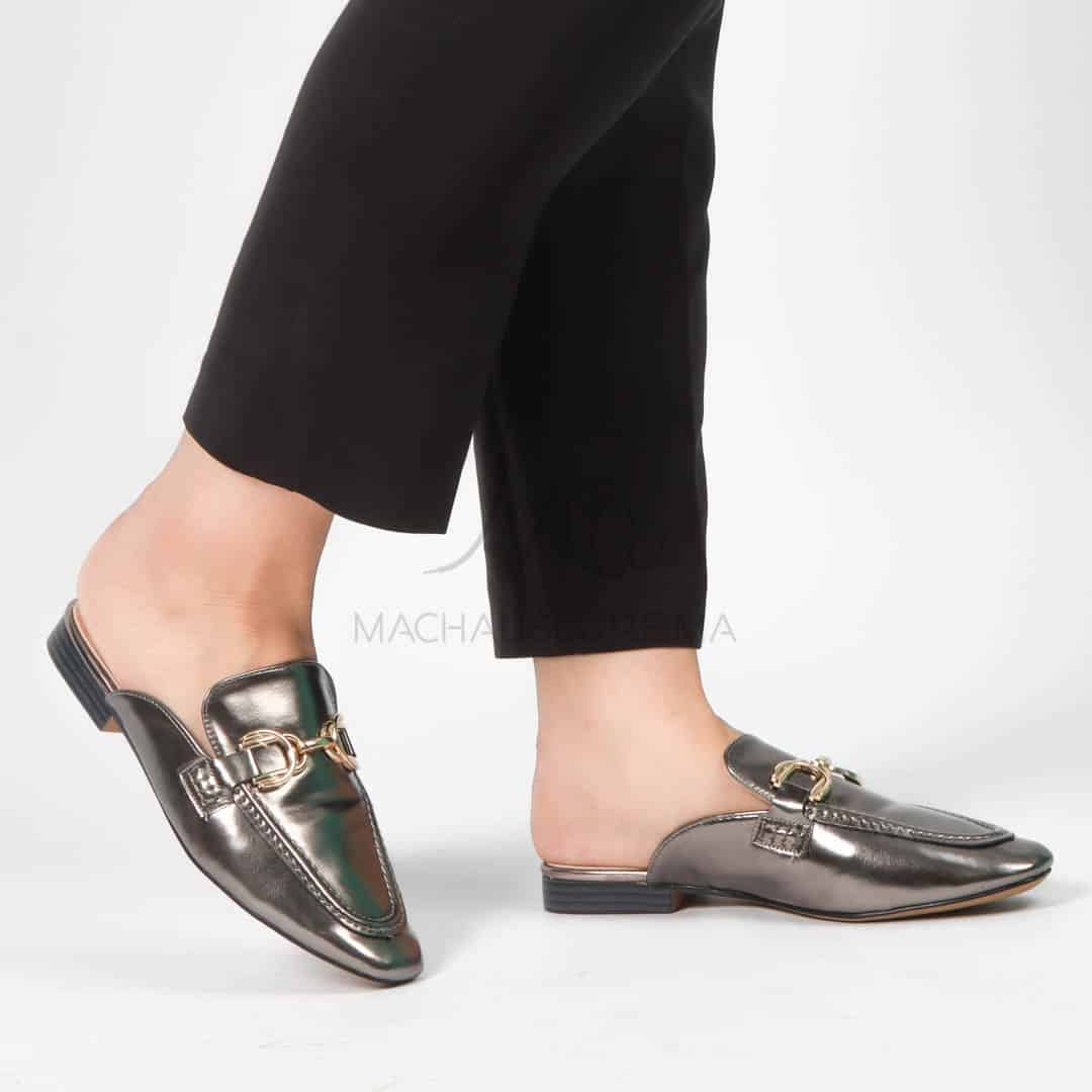 Galia – Mules Femmes en Nickel.