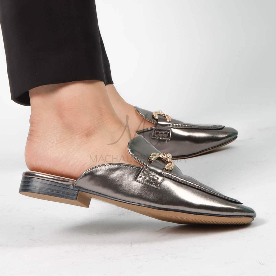 Galia – Mules Femmes en Nickel.