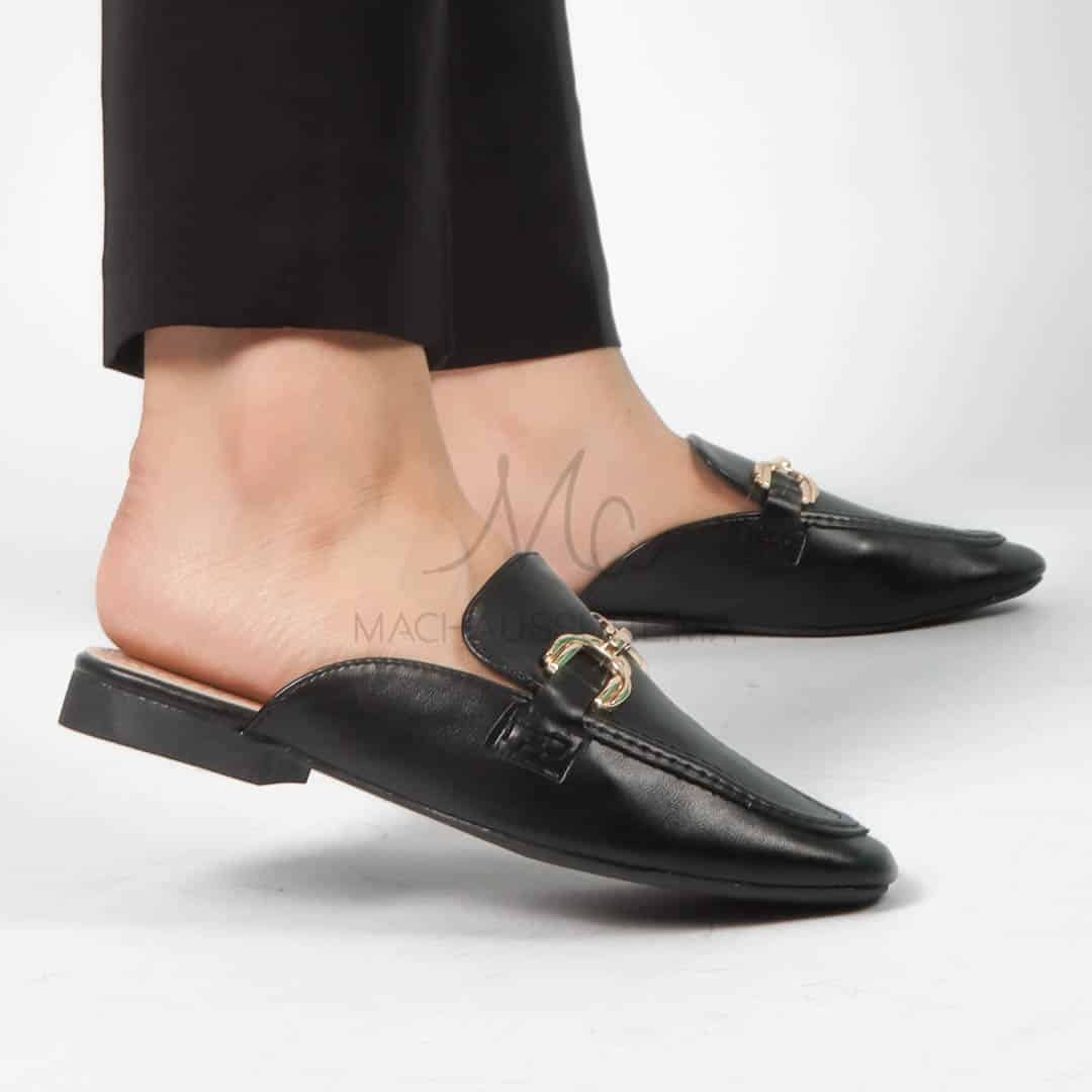Galia – Mules Femmes en Noir.