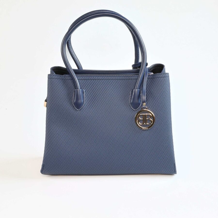 Sac à main en cuir bleu pour femmes, accessoire de mode chic et pratique..