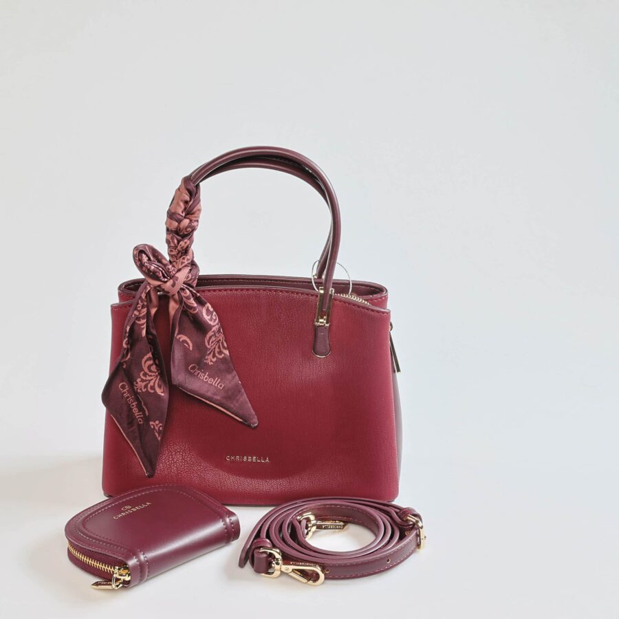 Lessa – Sac à main en Bordeau.