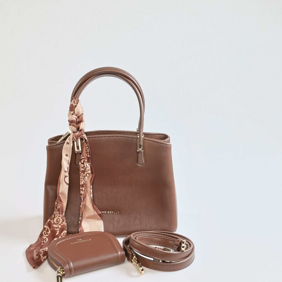Lessa – Sac à main en Coffee.