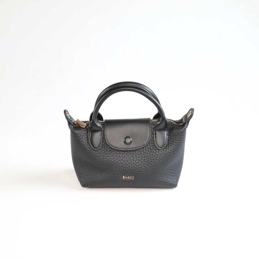 Sac à main en cuir noir, accessoire de mode pour femmes, parfait pour toutes occasions..