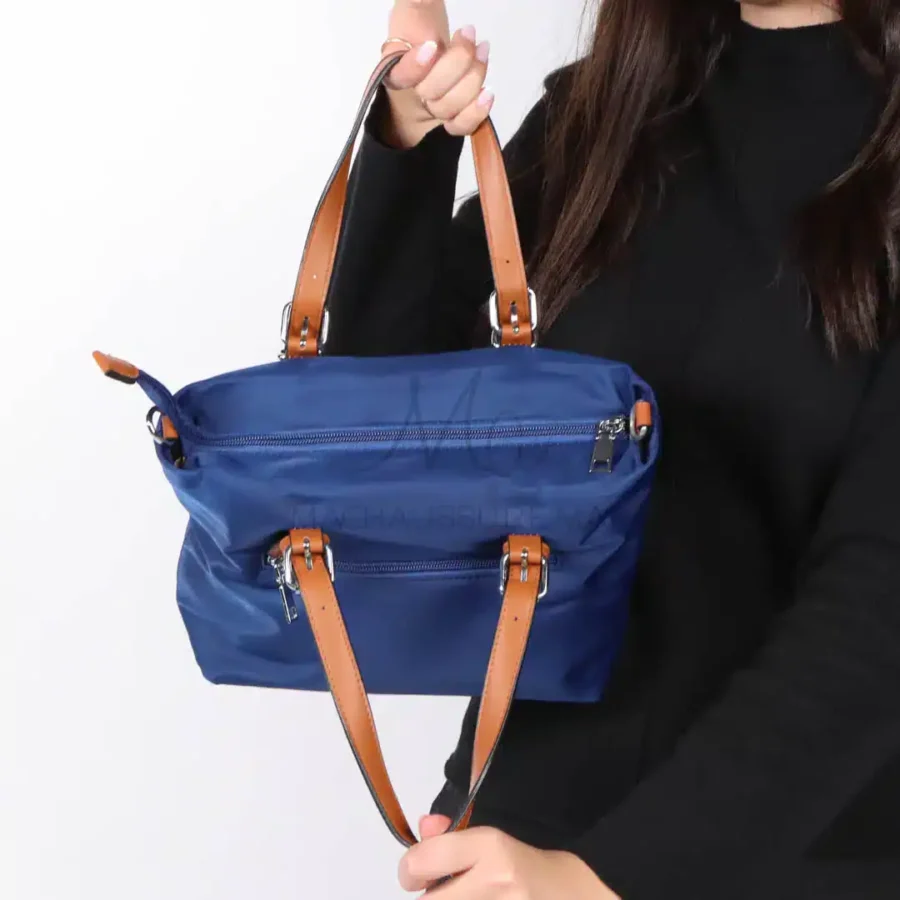 UrbanVibe – Sac à main en Bleu-Marron.