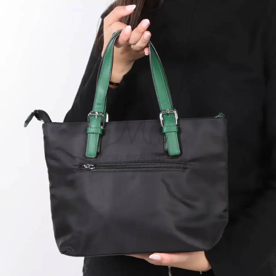 UrbanVibe – Sac à main en Noir-Vert.