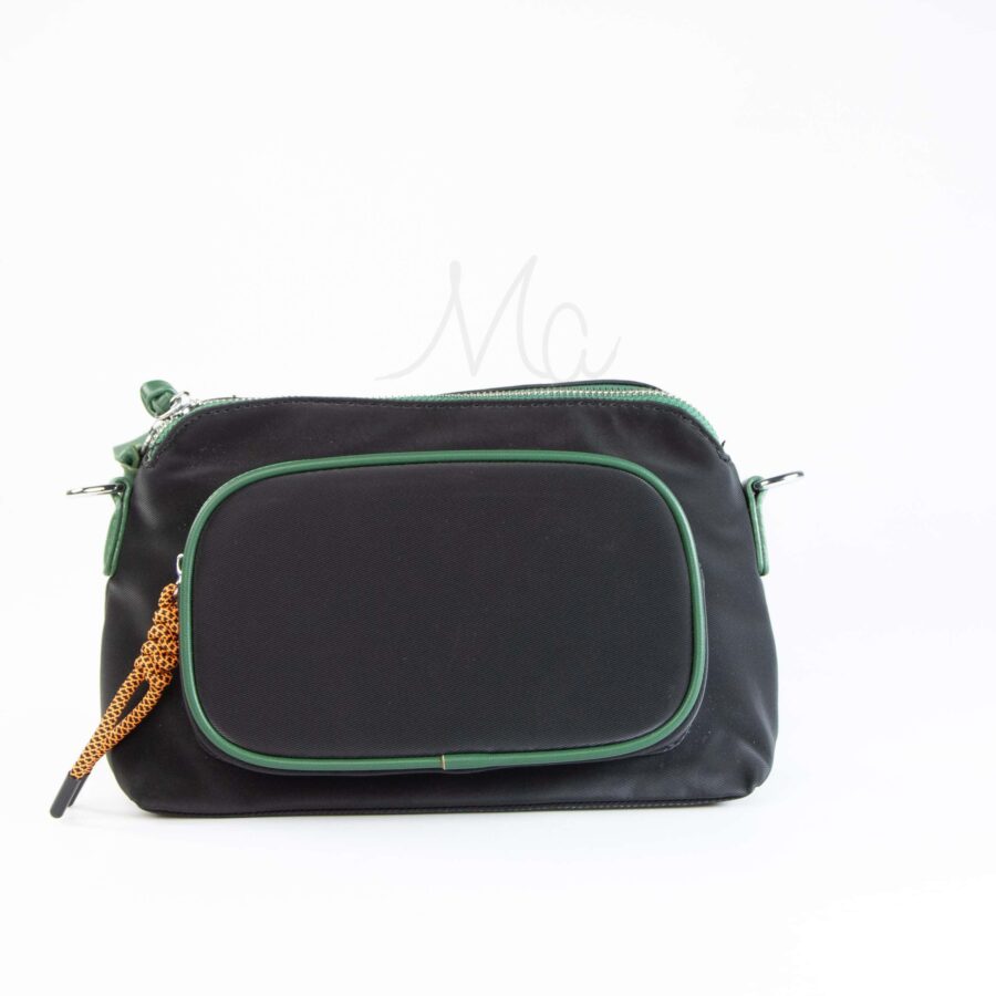 Horizon – Sac à main en Noir-Vert.