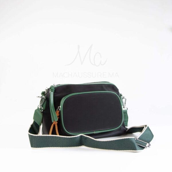 Horizon – Sac à main en Noir-Vert.