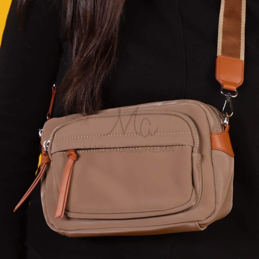 Celesto – Sac à main en Kaki-Marron.