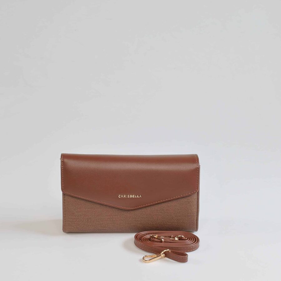 Glamy – Pochette Femmes en Coffee.