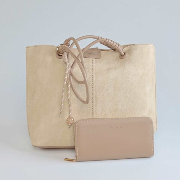 Laya – Sac à main en Beige.