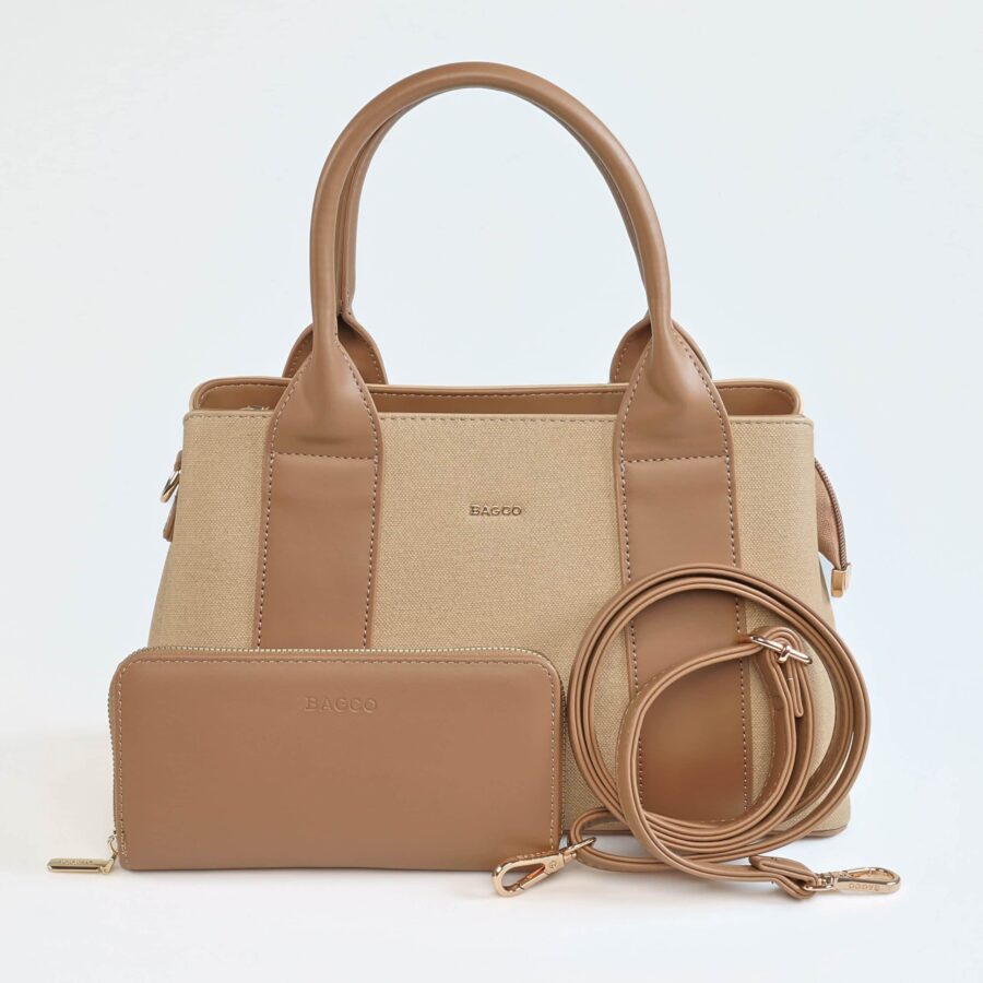 Vela – Sac à main en Beige.