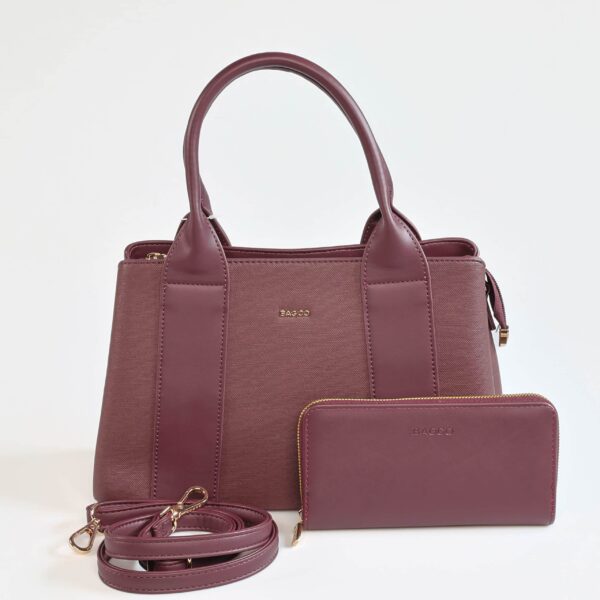 Vela – Sac à main en Bordeau.