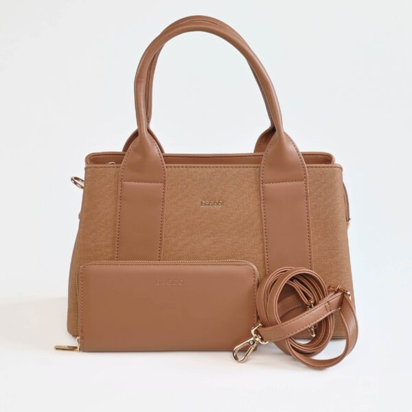 Vela – Sac à main en Coffee.