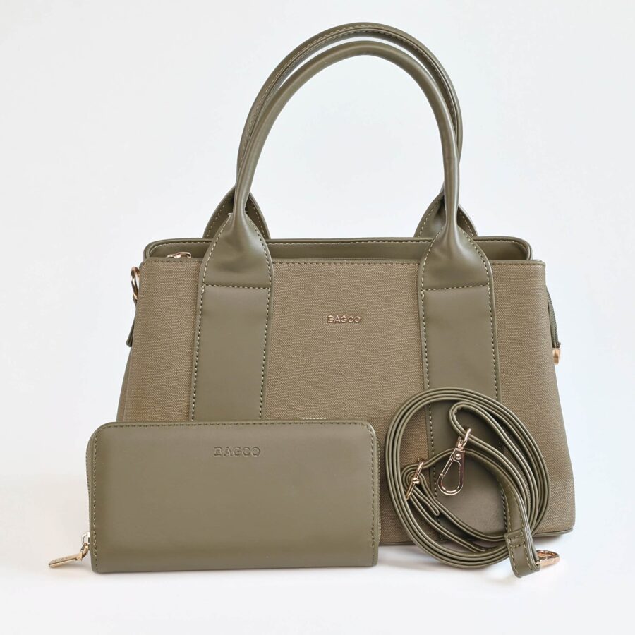 Sac à main en cuir et toile, élégant et pratique pour femmes..