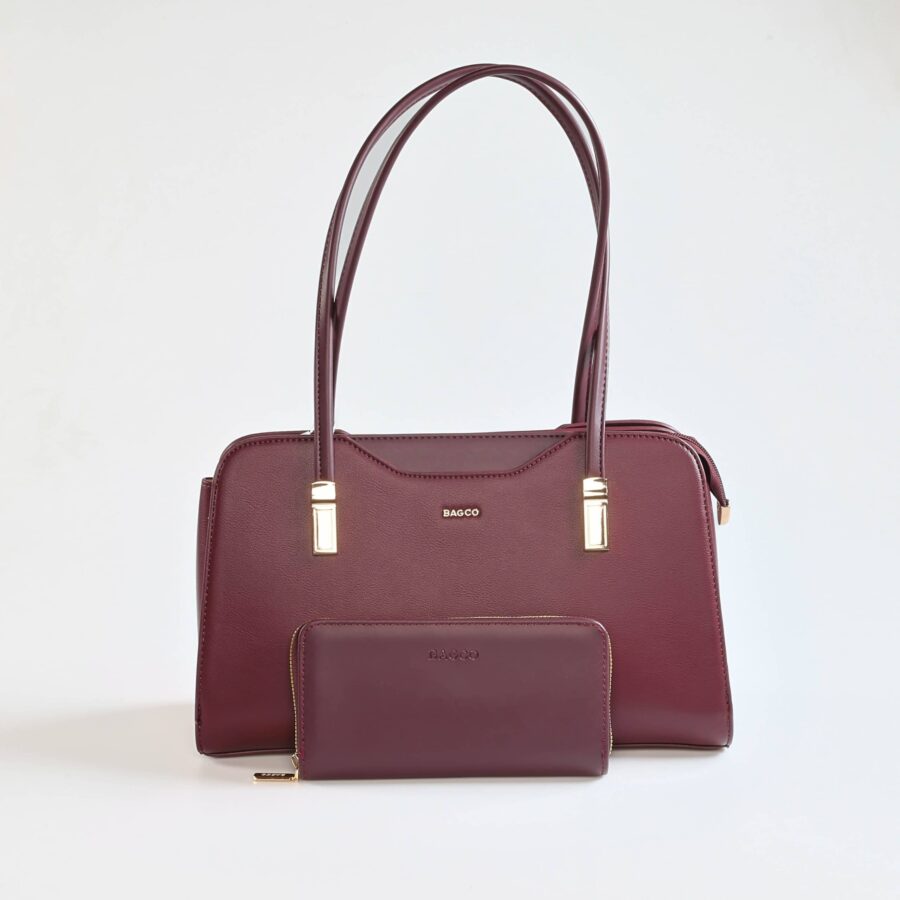 Lessa – Sac à main en Bordeau.