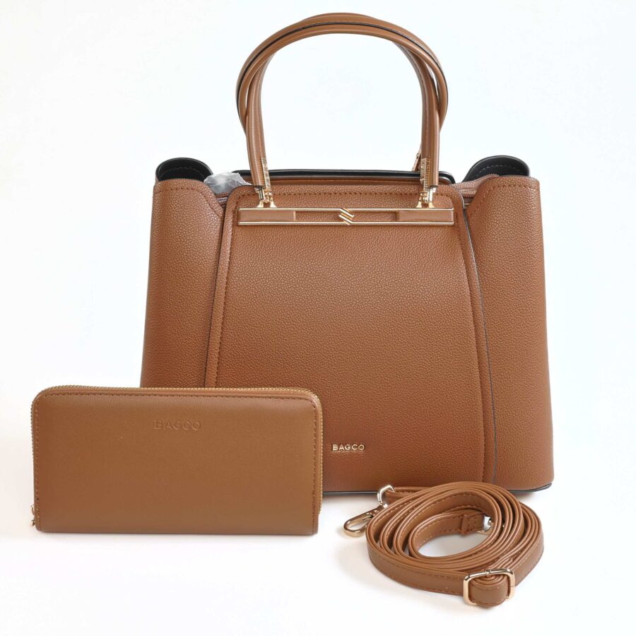 Rania – Sac à main en Marron.