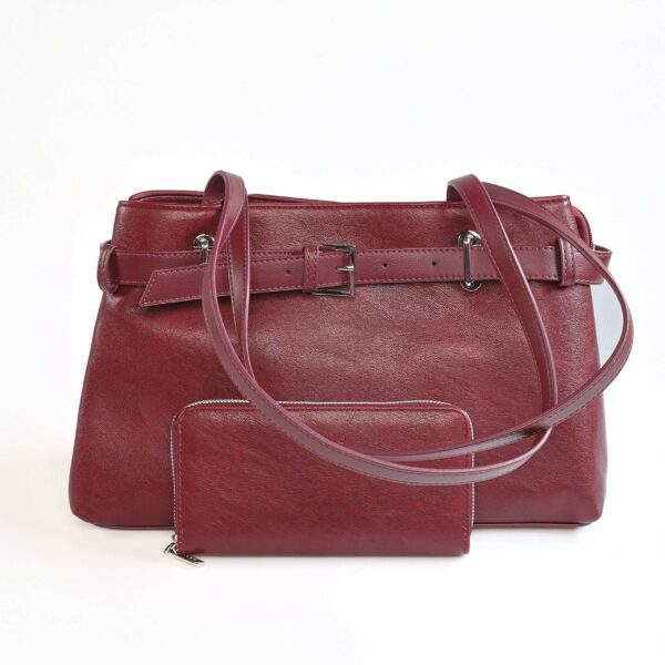 Noly – Sac à main en Bordeau.