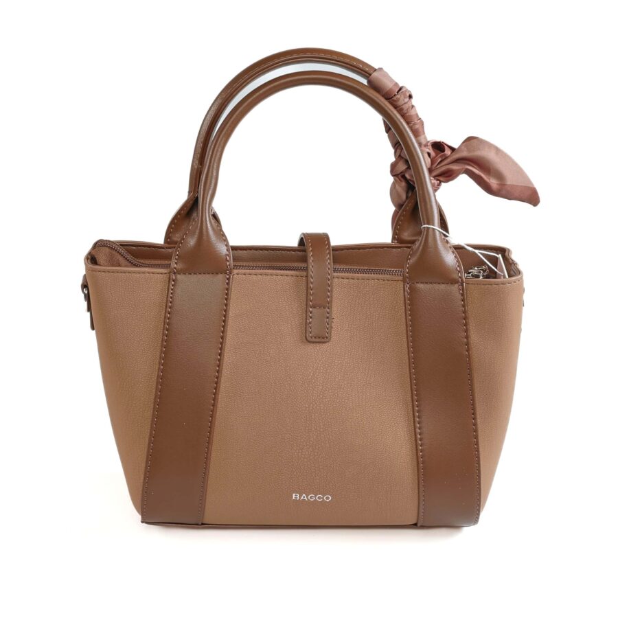 Sac à main en cuir brun élégant et pratique, parfait pour un style chic et sophistiqué..