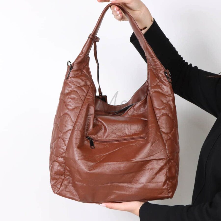 TrendyTote – Sac à main en Marron.