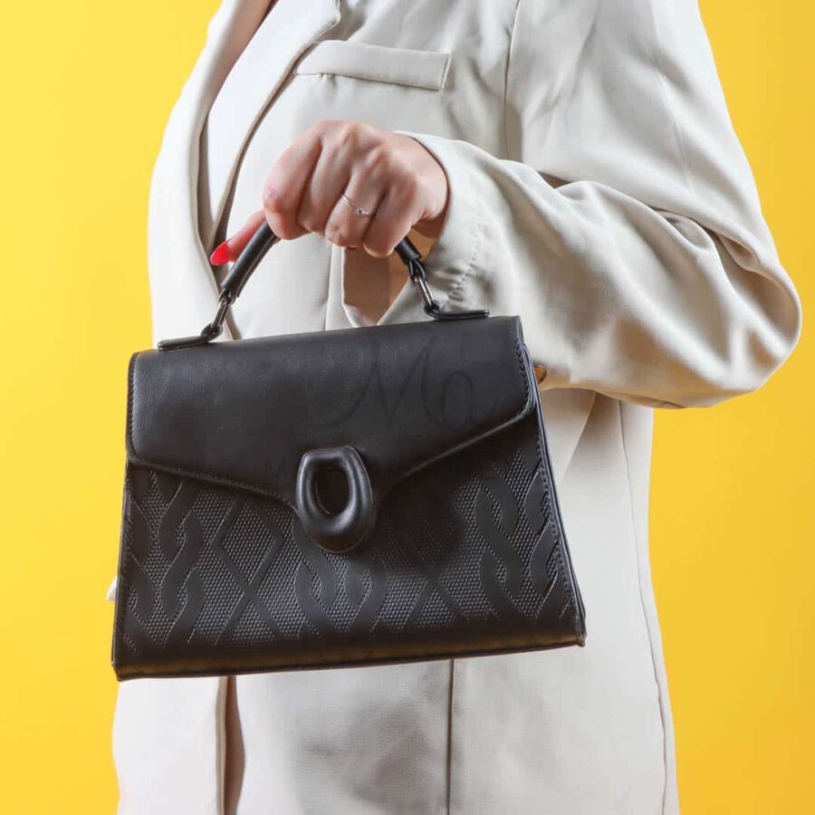 Boréale – Sac à main en Noir.