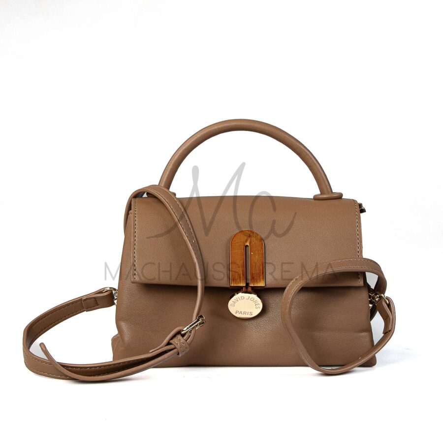 Alma – Sac à main en Camel.
