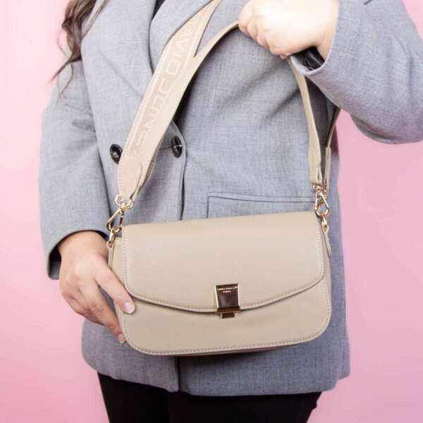 Opale – Sac à main en Taupe.