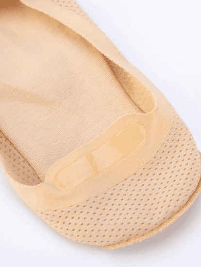 Chaussettes en satin Bronze.