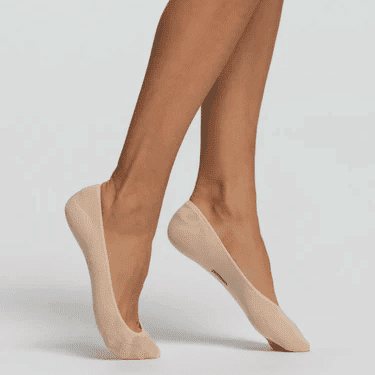 Chaussettes en satin Bronze.