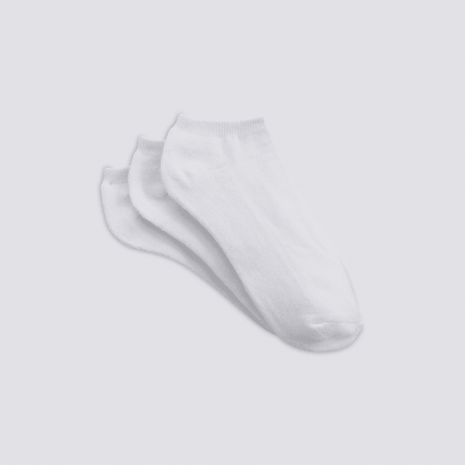 Chaussettes Blanc en coton.
