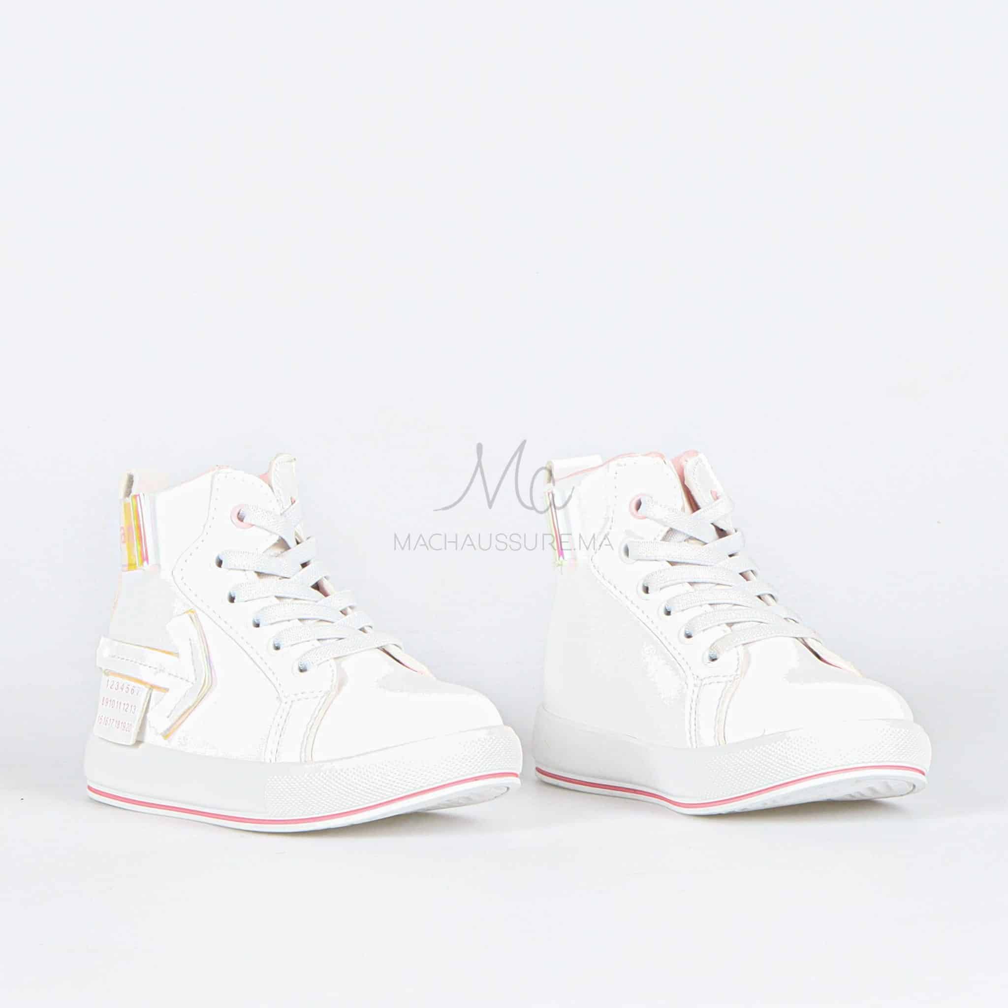 AVA - Baskets fille en Blanc.