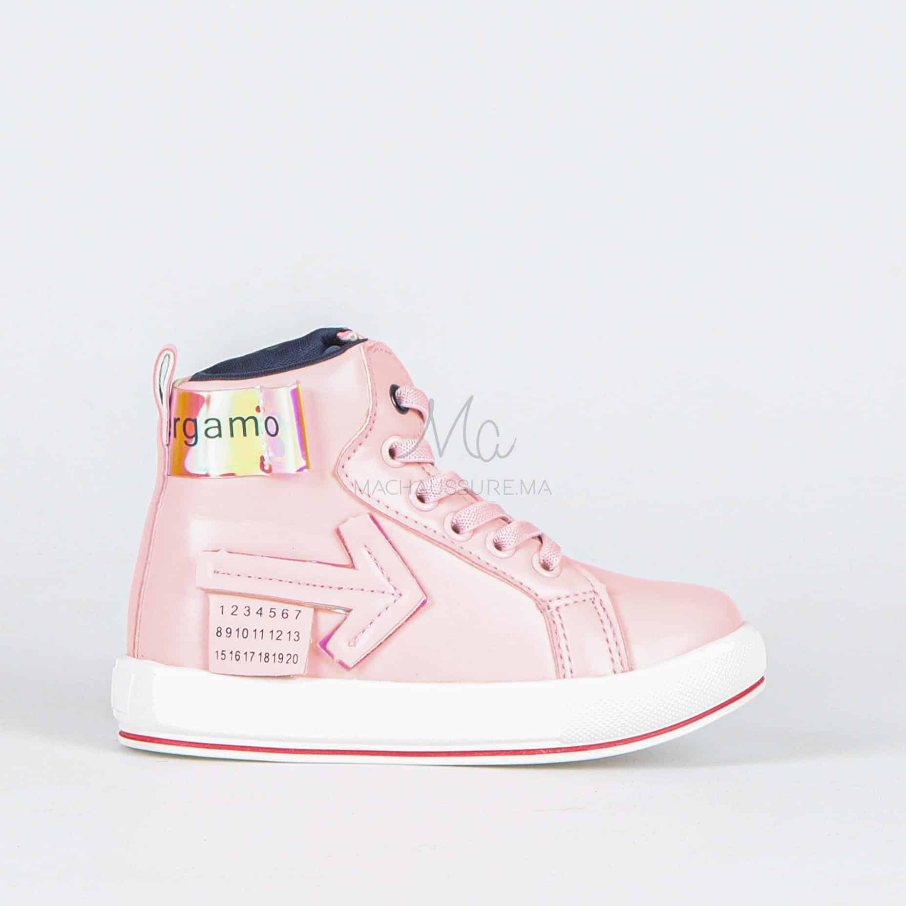 AVA - Baskets fille en Rose.