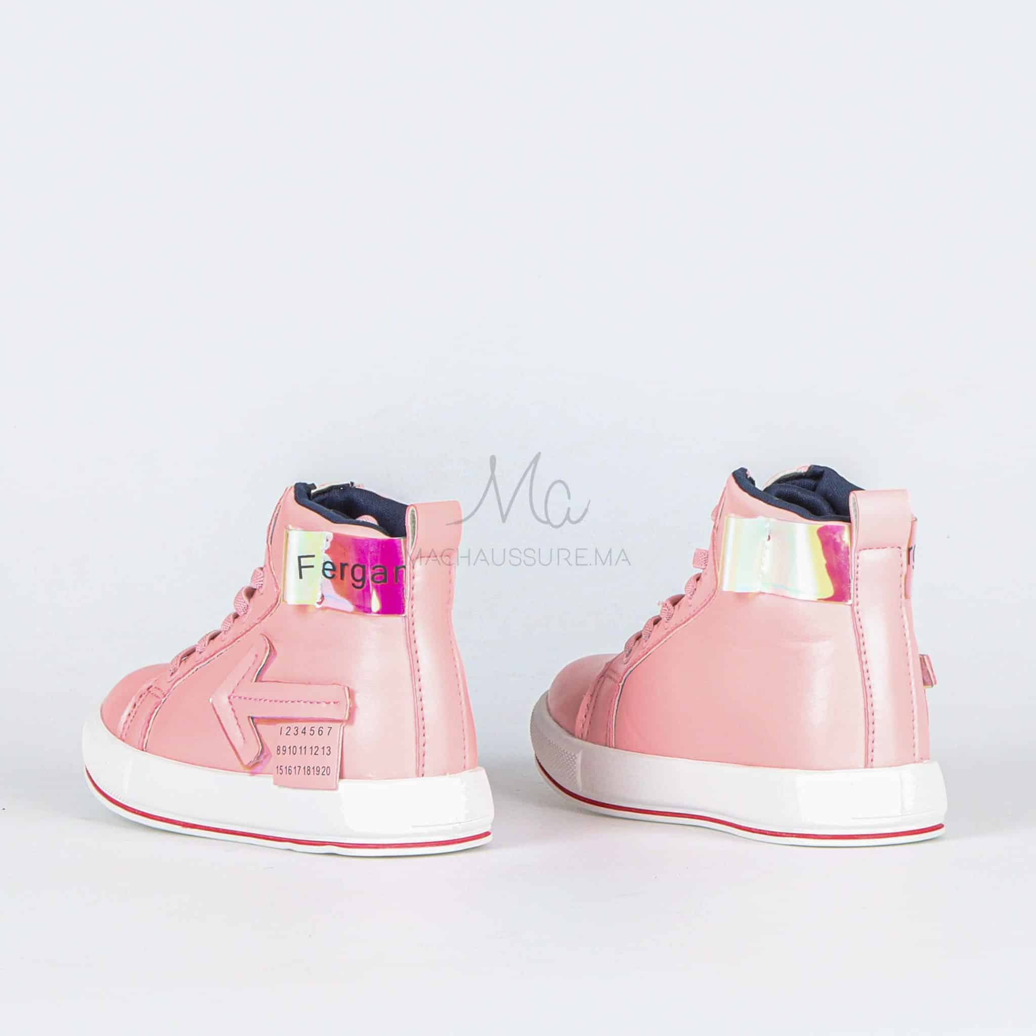 AVA - Baskets fille en Rose.