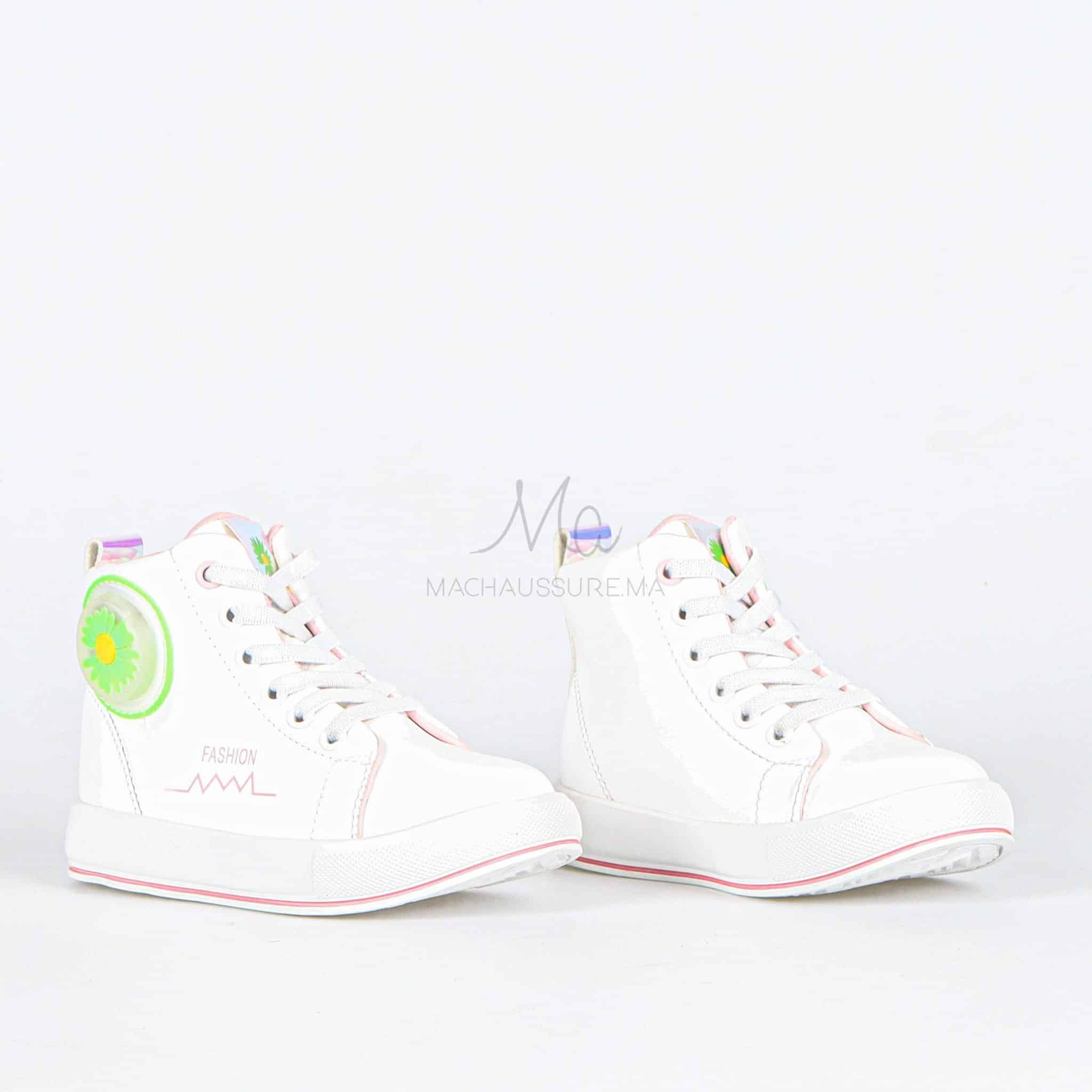EVER - Baskets fille en Blanc.