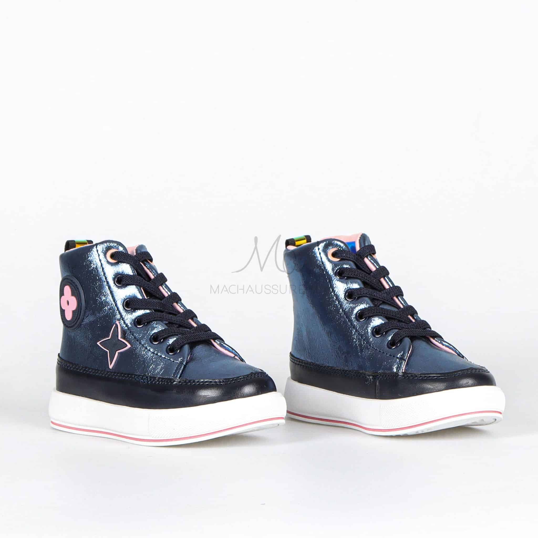 EVAN - Baskets fille en Bleu.