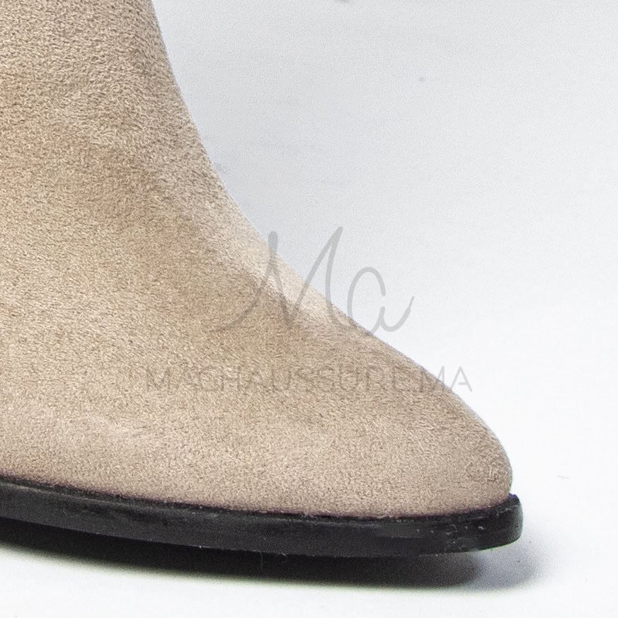 KEYLA - Bottines à talons -Beige.