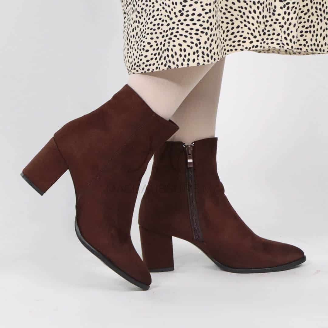 KEYLA - Bottines à talons - Chocolat.