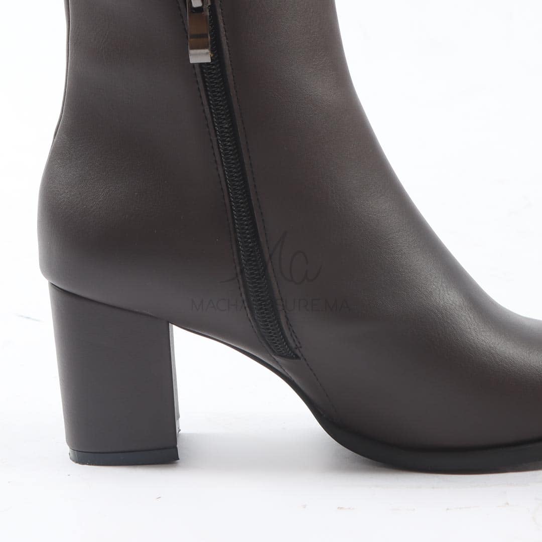 KEYLA - Bottines à talons - Marron.