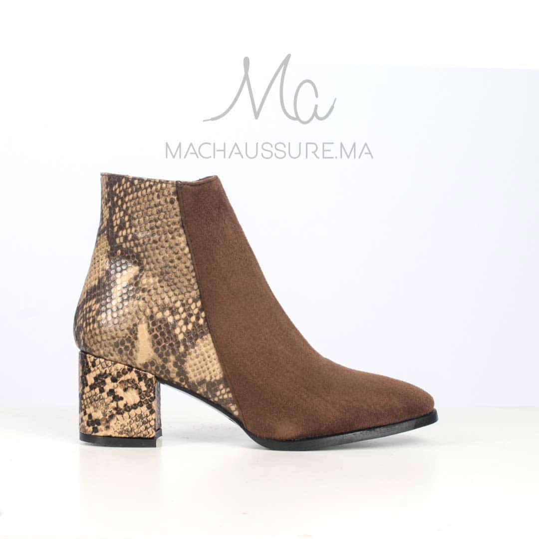 JEFFERY - Bottines à talons - Marron.