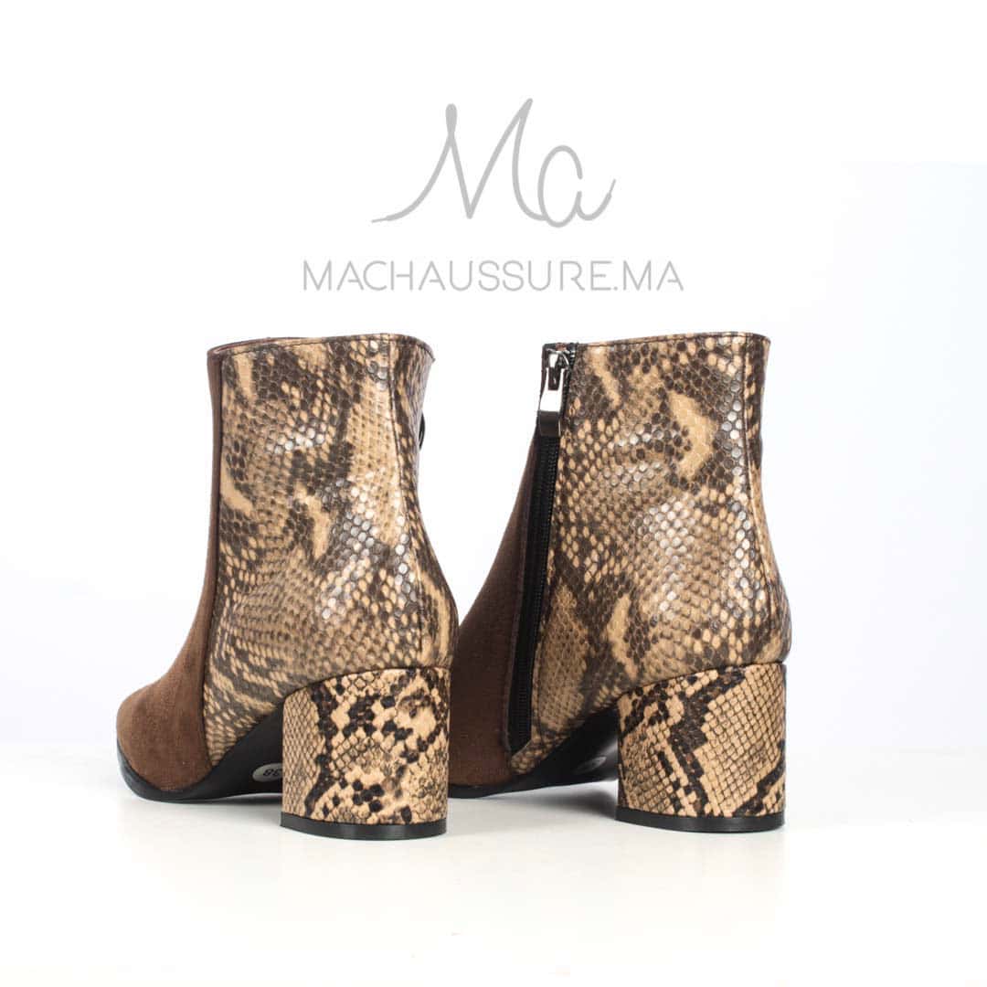 JEFFERY - Bottines à talons - Marron.