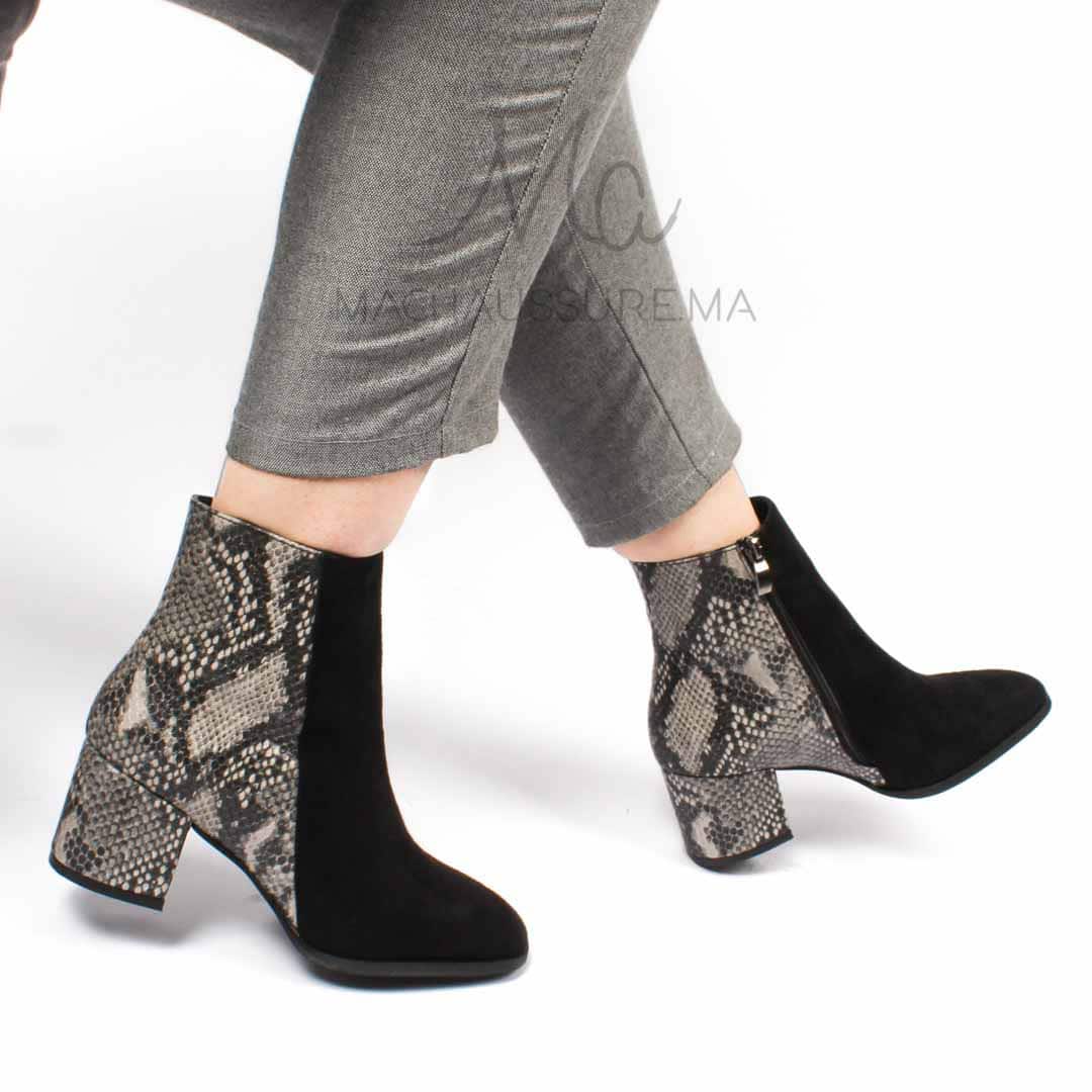 JEFFERY - Bottines à talons - Noir.
