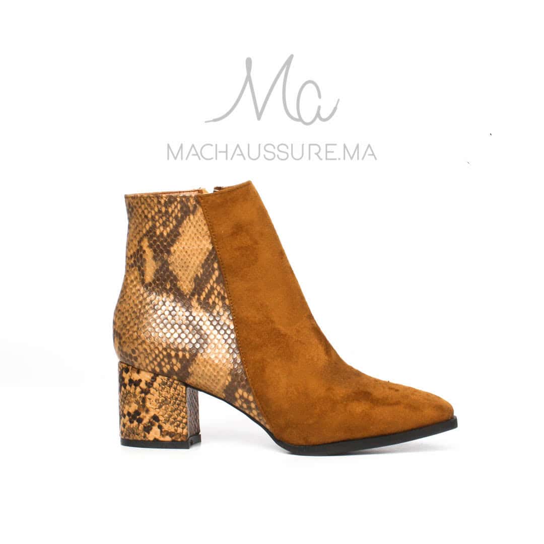JEFFERY - Bottines à talons - Tabac.