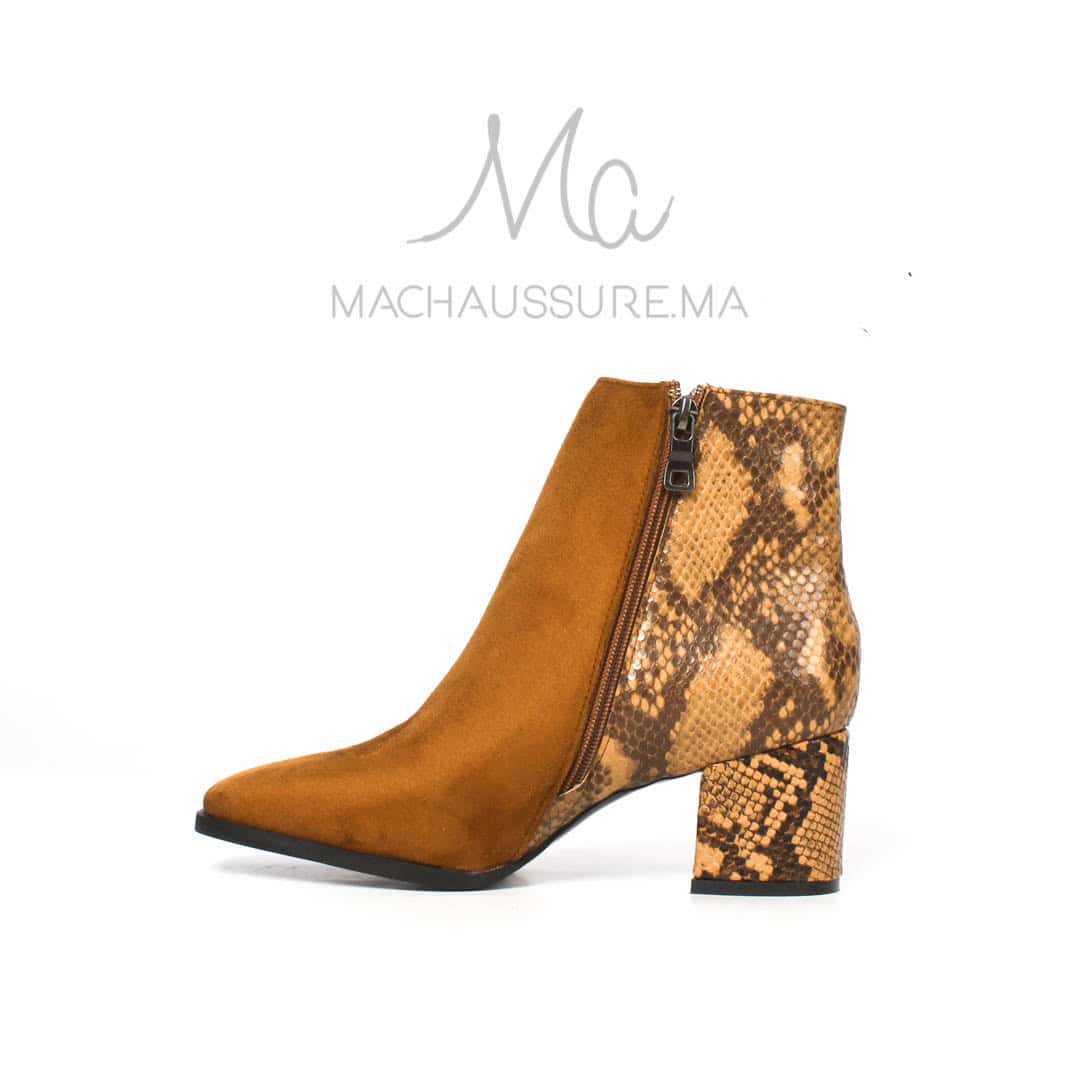 JEFFERY - Bottines à talons - Tabac.
