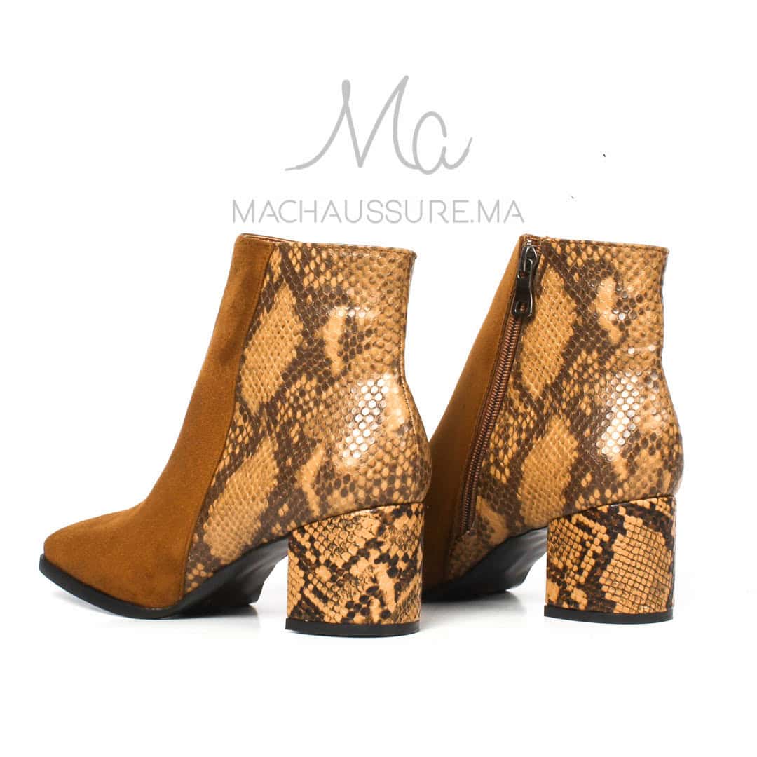 JEFFERY - Bottines à talons - Tabac.